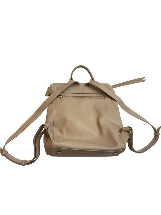 Mina Baie Women\'s Harper Backpack Bag Sand Beige Leather Adjustable Straps main image 6